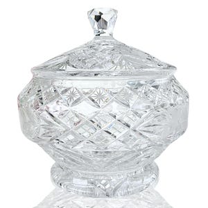 Ciotola antica per punch in cristallo | con membro | Centrotavola