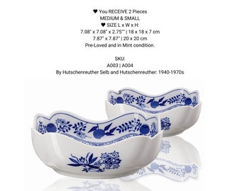 Zwiebelmuster | Hutschenreuther Blue Onion | Bowl Set - Etsy