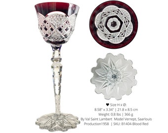 Val Saint Lambert Wine Glass | 1pcs | Saarlouis, Saarbrucken
