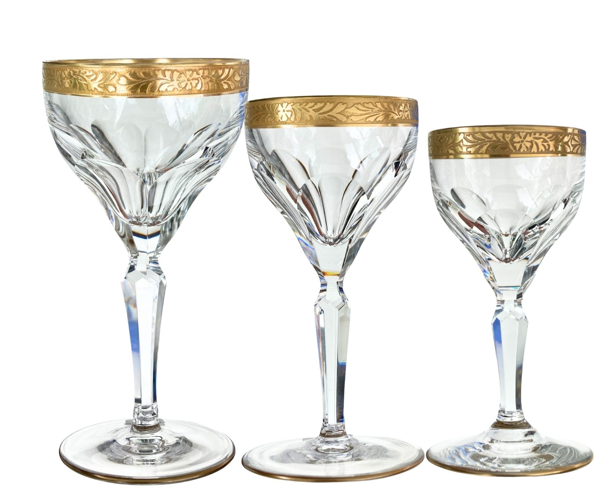 4 GRANDS VERRES à Vin, Signés MOSER , modèle Lady Hamilton. EUR 109,00 - FR