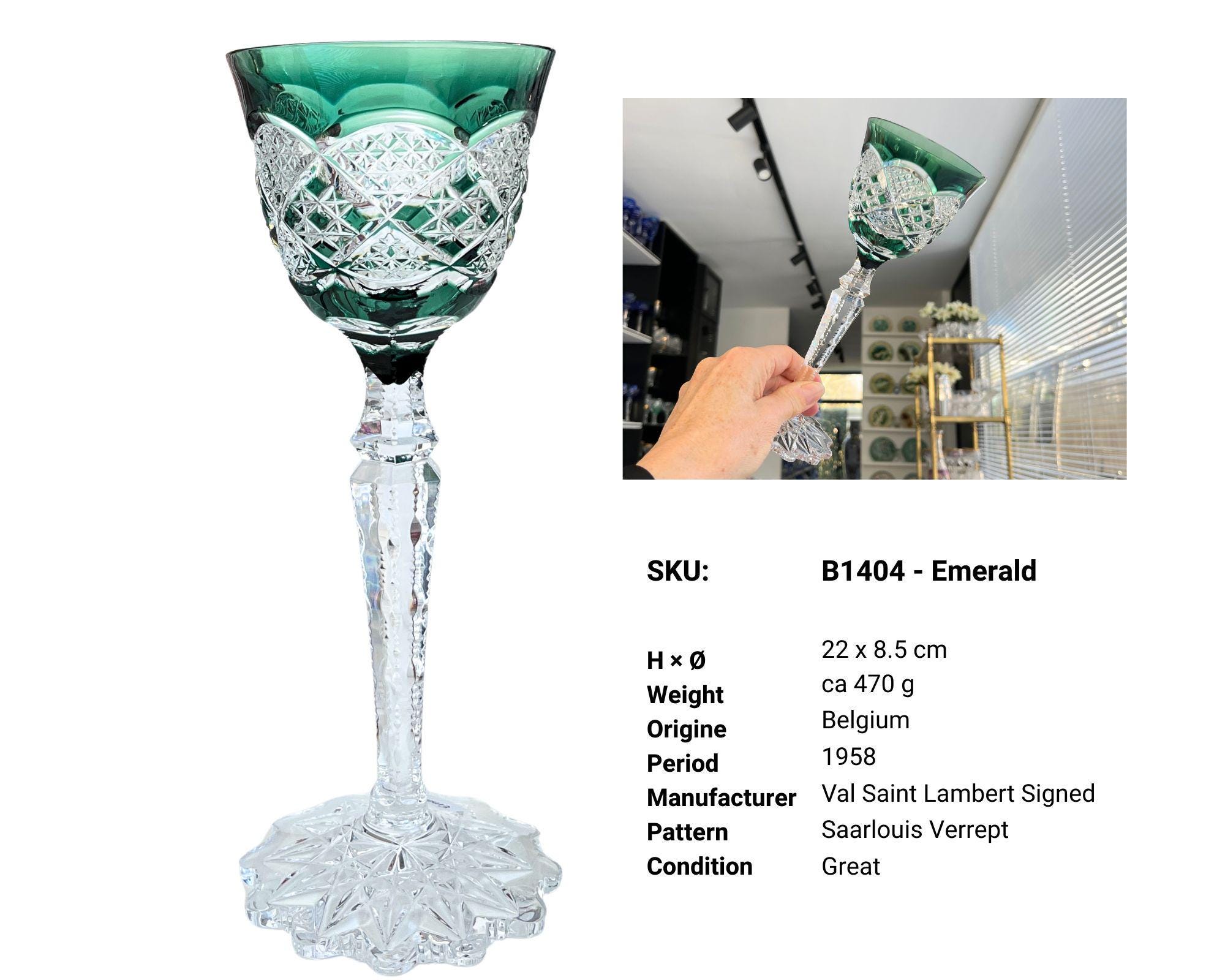 Val Saint Lambert | Saarlouis, Saarbrucken, Verrept | Wine Glasses