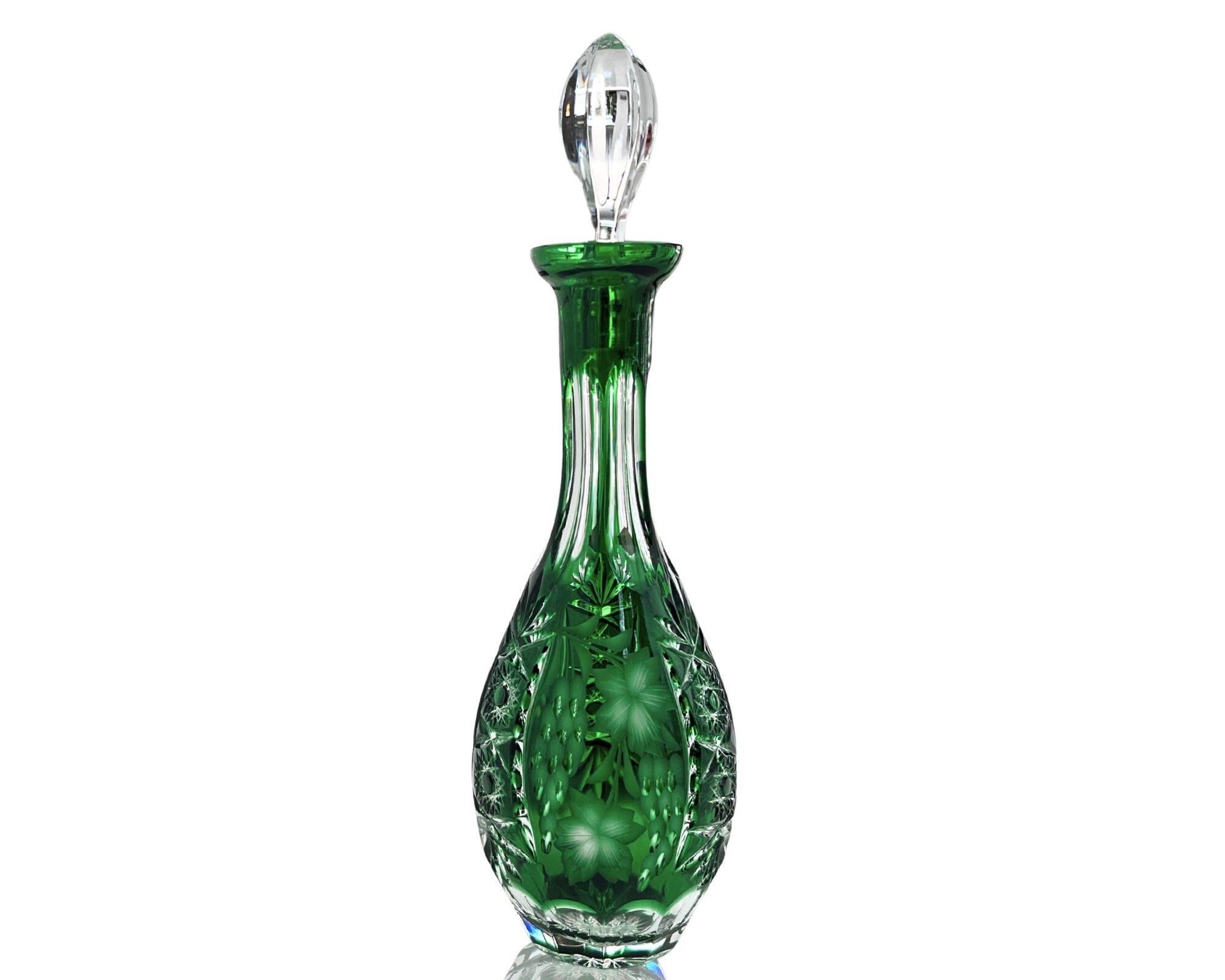 Crystal Decanter Emerald Green | Nachtmann Grapes Traube | 1pcet