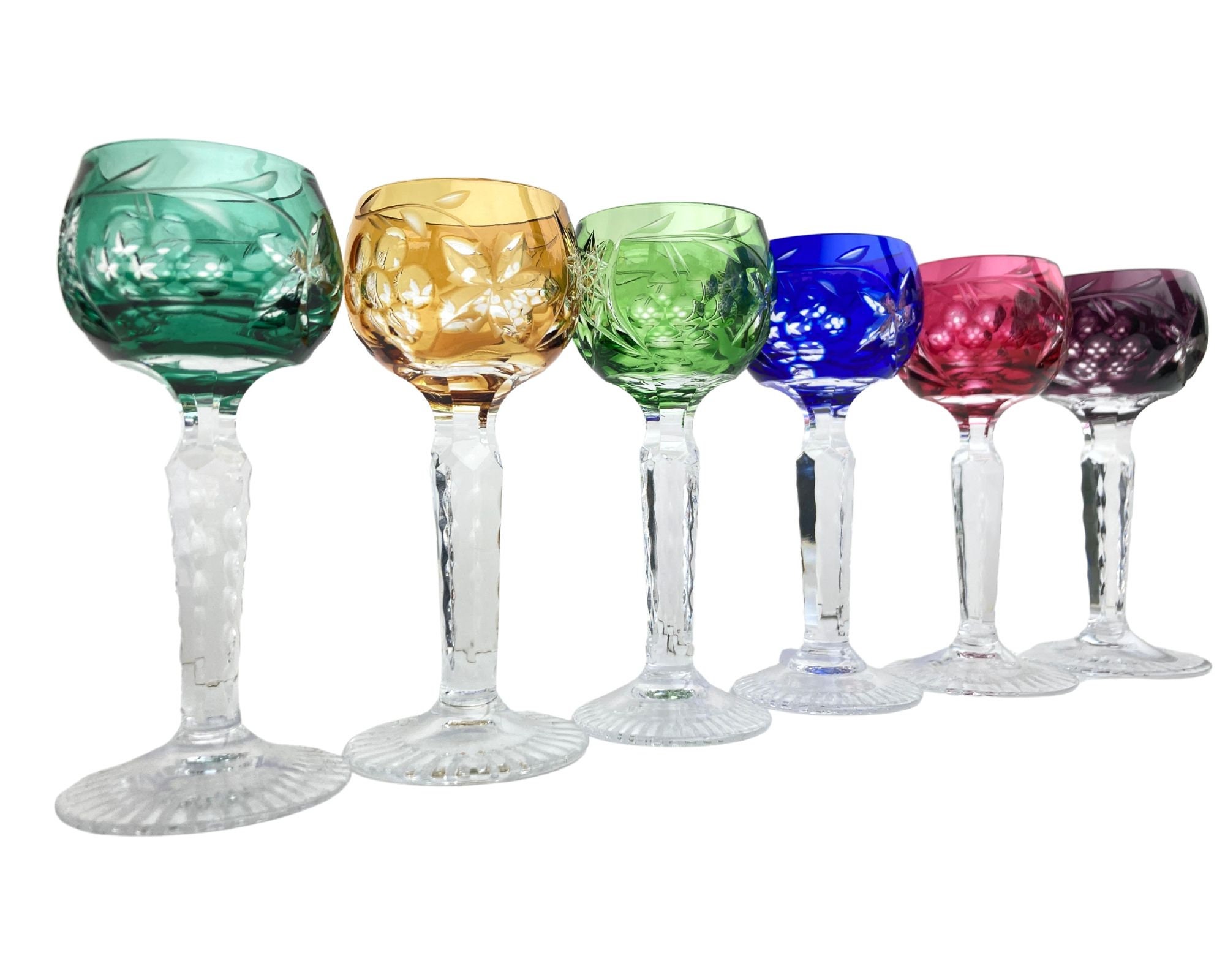 Clear Glass Cordials Liqueurs Aperitif Glasses Small Martini Shape