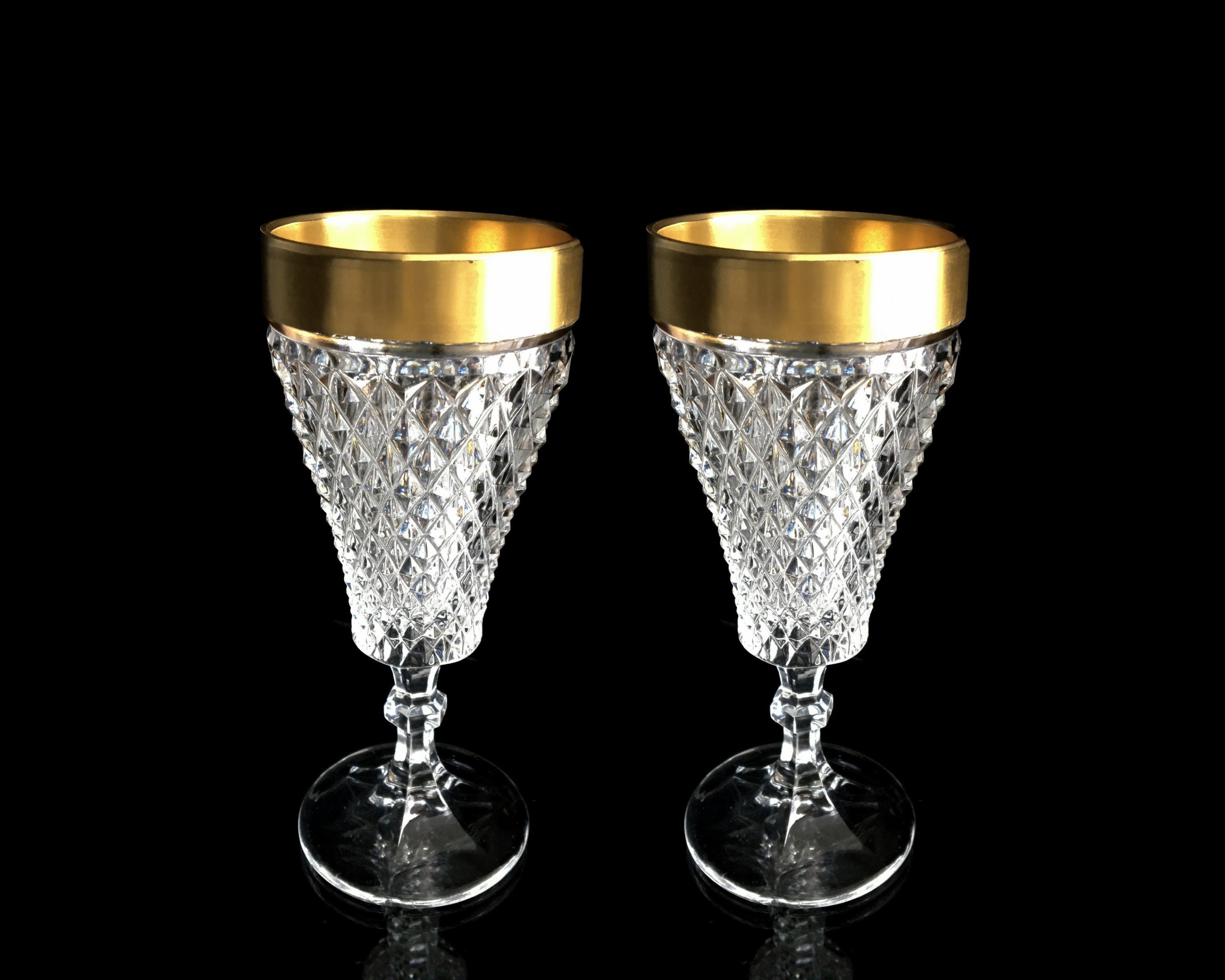 Copas de Vidrio para champagne -Set de 06pzs - Color Rojo - Grupo