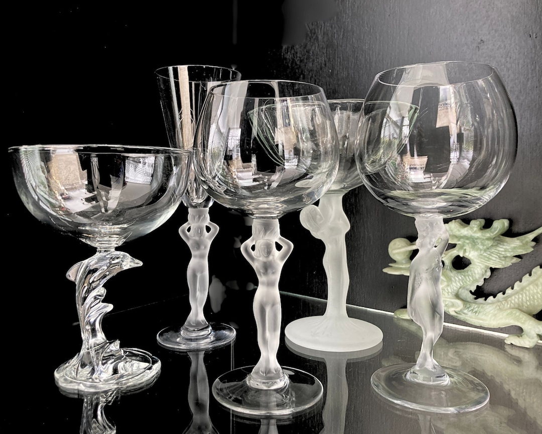 Crystal Figurine Wine Glass | Woman Venus | 1pcs | Glass Art