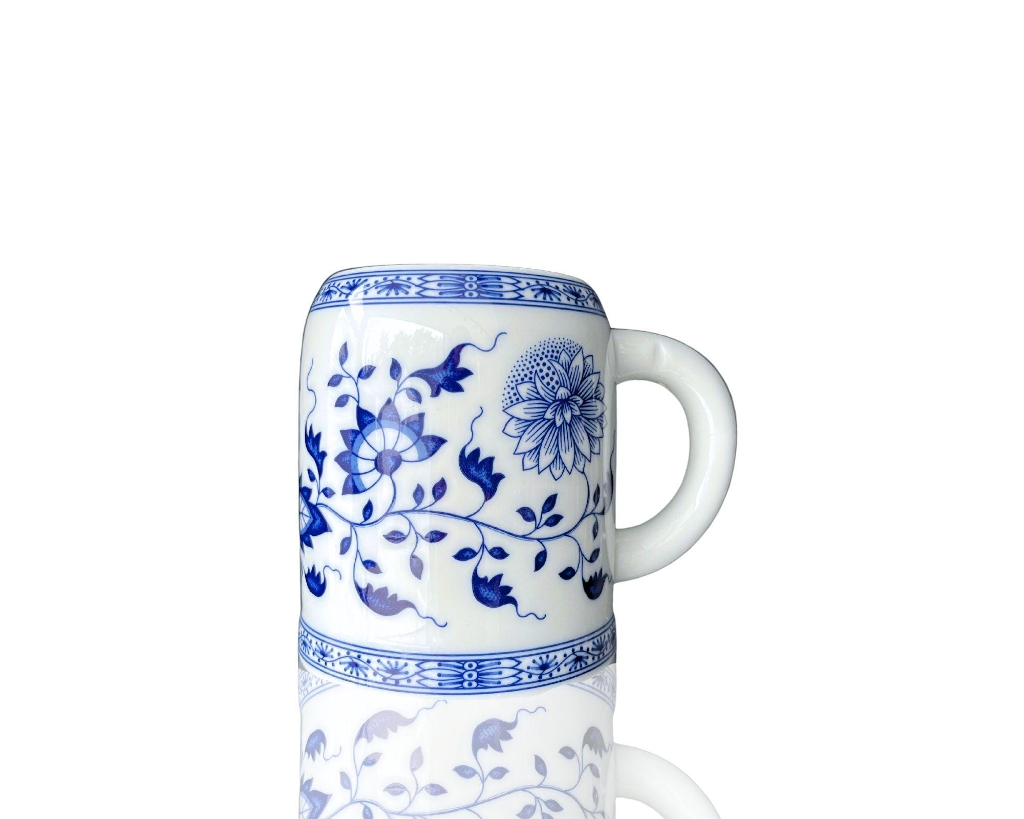 Tasse à Café Et Soucoupe Hutschenreuther Ann Marie Blue Line - Porcelaine 17 Cm - Neuf Allemagne