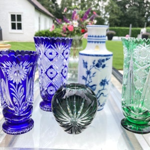 Vaso grande in cristallo tagliato (1 pz) | Vasi vintage | Fai una selezione | Anni &#39;60-&#39;80