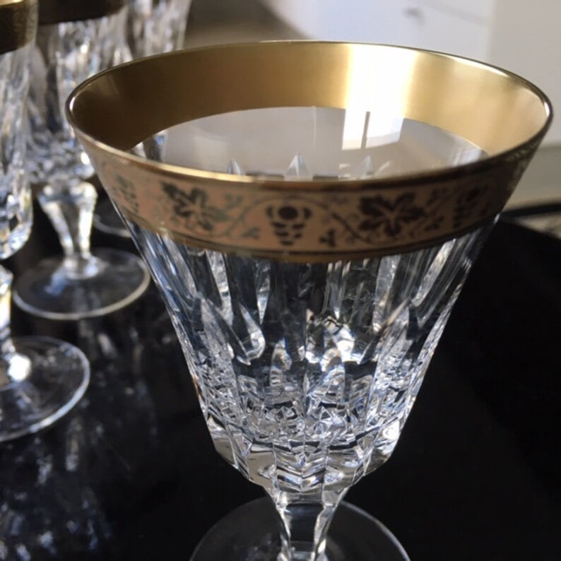 5x Cordial Glasses Aperitif Glasses With 24K Gold Encrusted Etsy