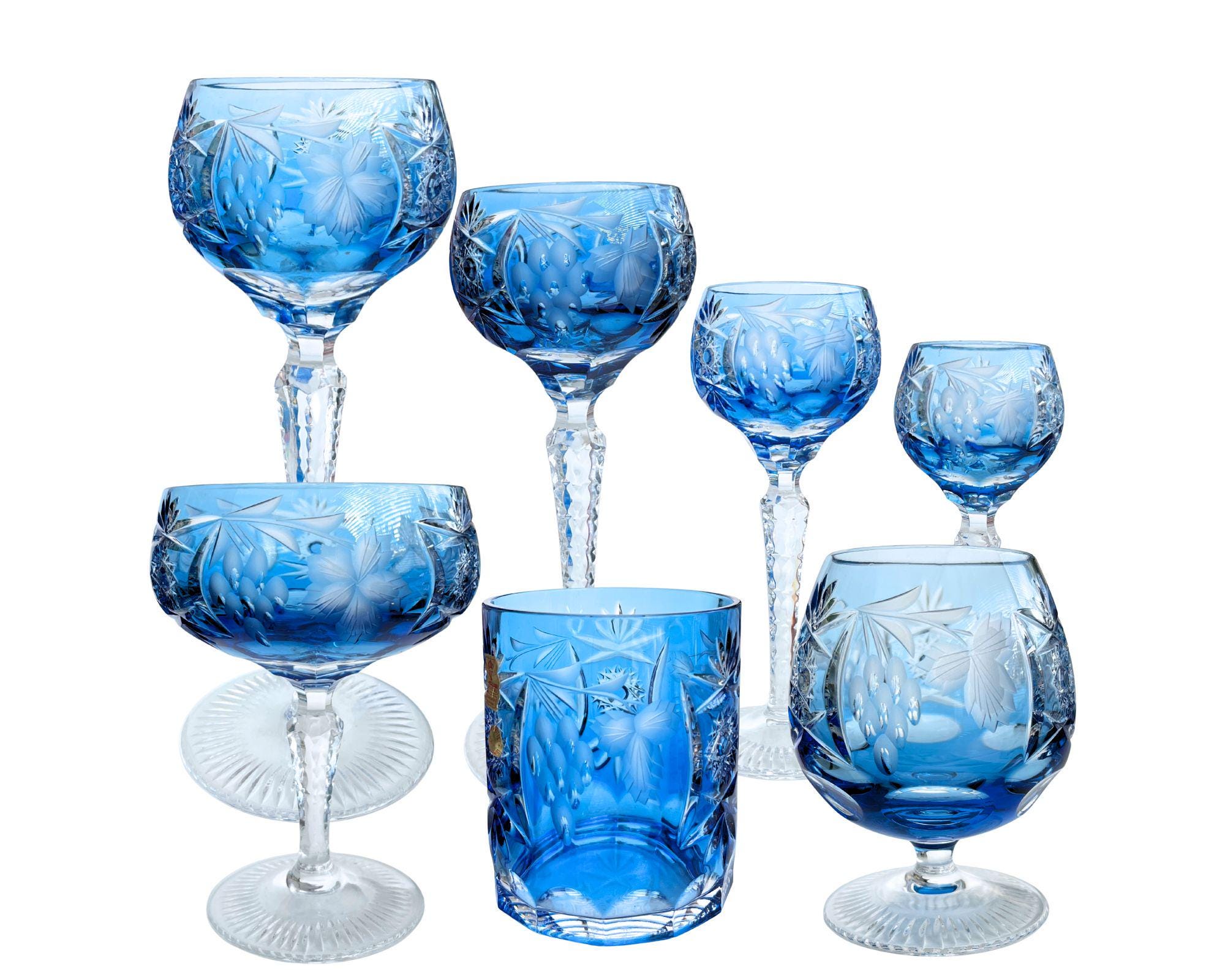Aquamarine Crystal Glass | 1pc | Nachtmann Grapes Traube - Etsy