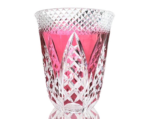 ヴァル・サン・ランベールの花瓶 | ピンククリスタル | サイン入り