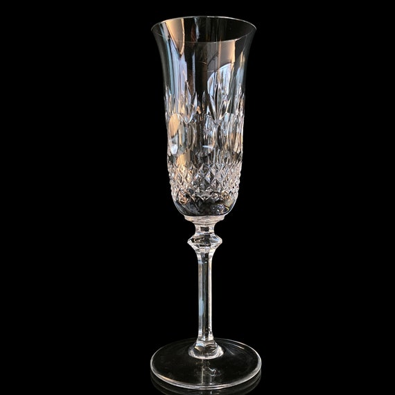 Baccarat Crystal Diamant Champagne Flute Set of 2