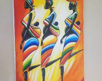 Ghanaian Artist - Komla Letsu - Three Women