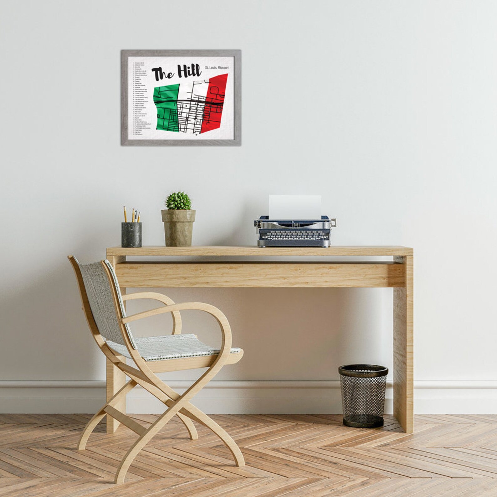 The Hill Map, St. Louis Italian Neighborhood Restaurants, 11x14 Print