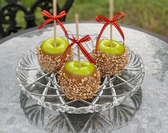 Large Faux Carmel Apples, Candy Apples