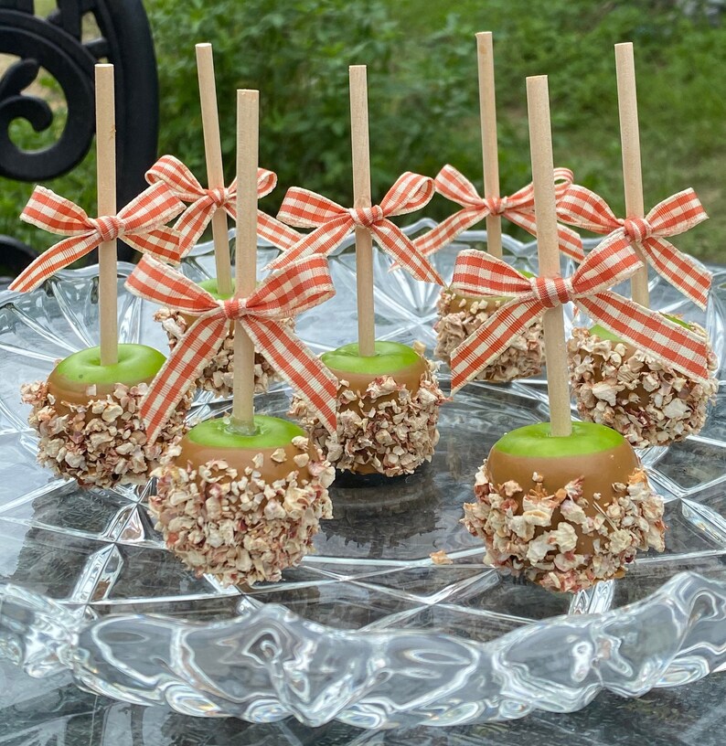 Small Faux Carmel Apples Candy Apples Etsy