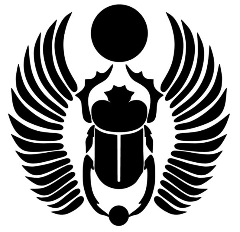 Car sticker Laptop Sticker Egyptian Scarab Egyptian Symbol Etsy