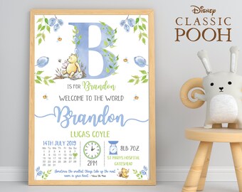 winnie the pooh personalised baby gifts