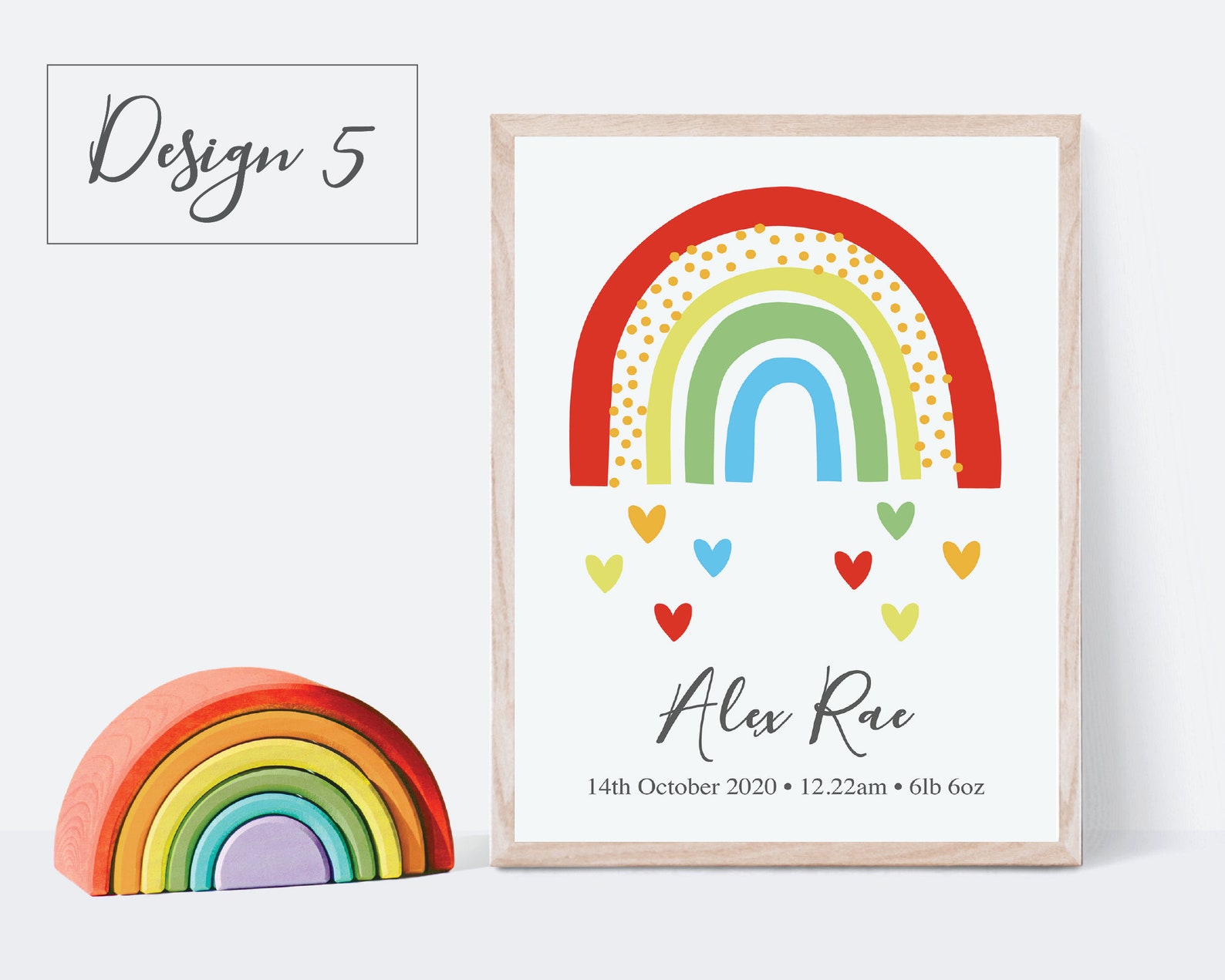 Personalised Rainbow Baby Print Rainbow Baby Print Rainbow | Etsy