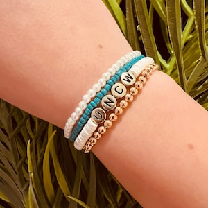 UNCW Bracelet Stack