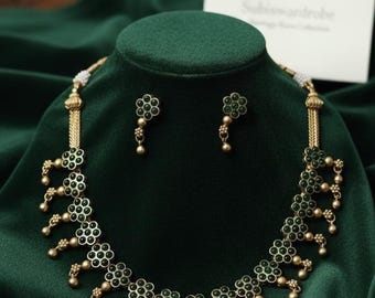 Gold Toned Choker Necklace