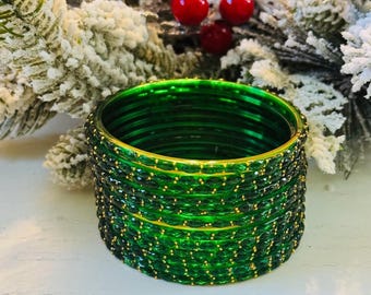 Multi-Color Glass Bangles sizes 2.4, 2.6 & 2.8