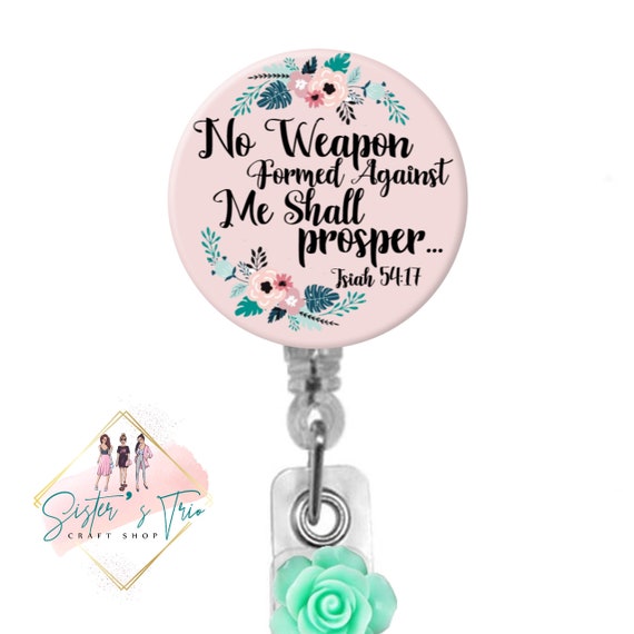 No Weapon Formed Against Me Shall Prosper Bible Verse | Etsy