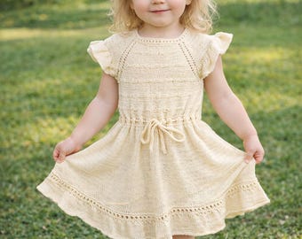 Hand Knit Girl Dress