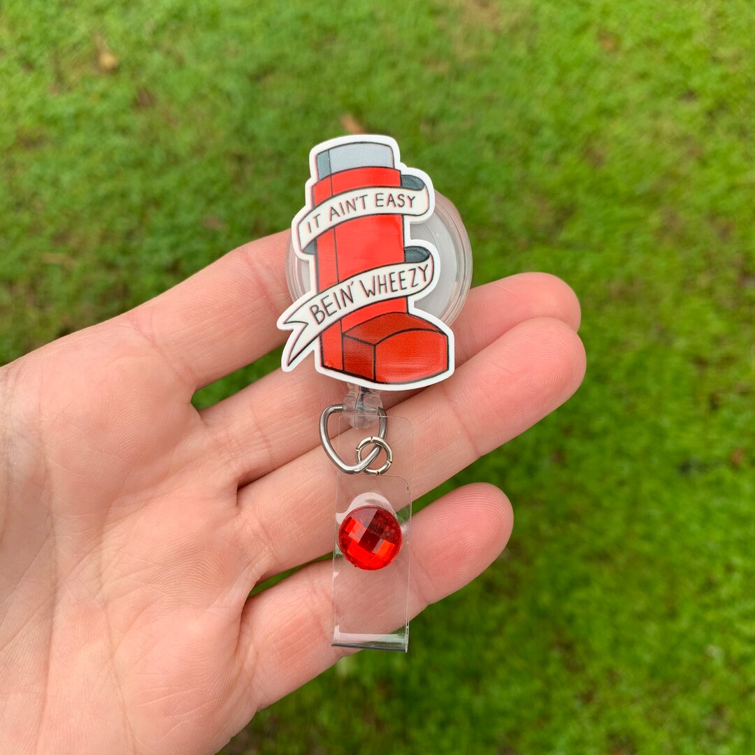 Respiratory Therapist Badge Holder, Nurse Badge Reel,retractable Badge