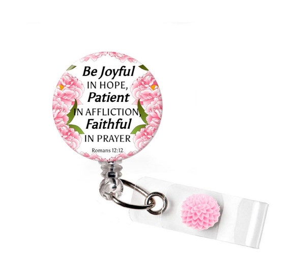 Be joyful in hope, patient in affliction. Faithful in prayer {Pouch} Be joyful in hope, patient in affliction. Faithful in prayer {Pouch}