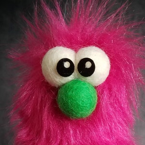 Pink Monster Troll: A Furry Monster Finger Puppet by Puppet Arts Workshop !