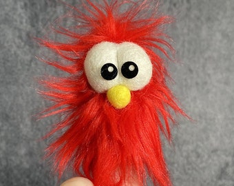 Red Monster Troll: A Furry Monster Finger Puppet by Puppet Arts Workshop !