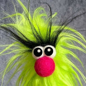 Green Monster Troll: A Furry Monster Finger Puppet by Puppet Arts Workshop !