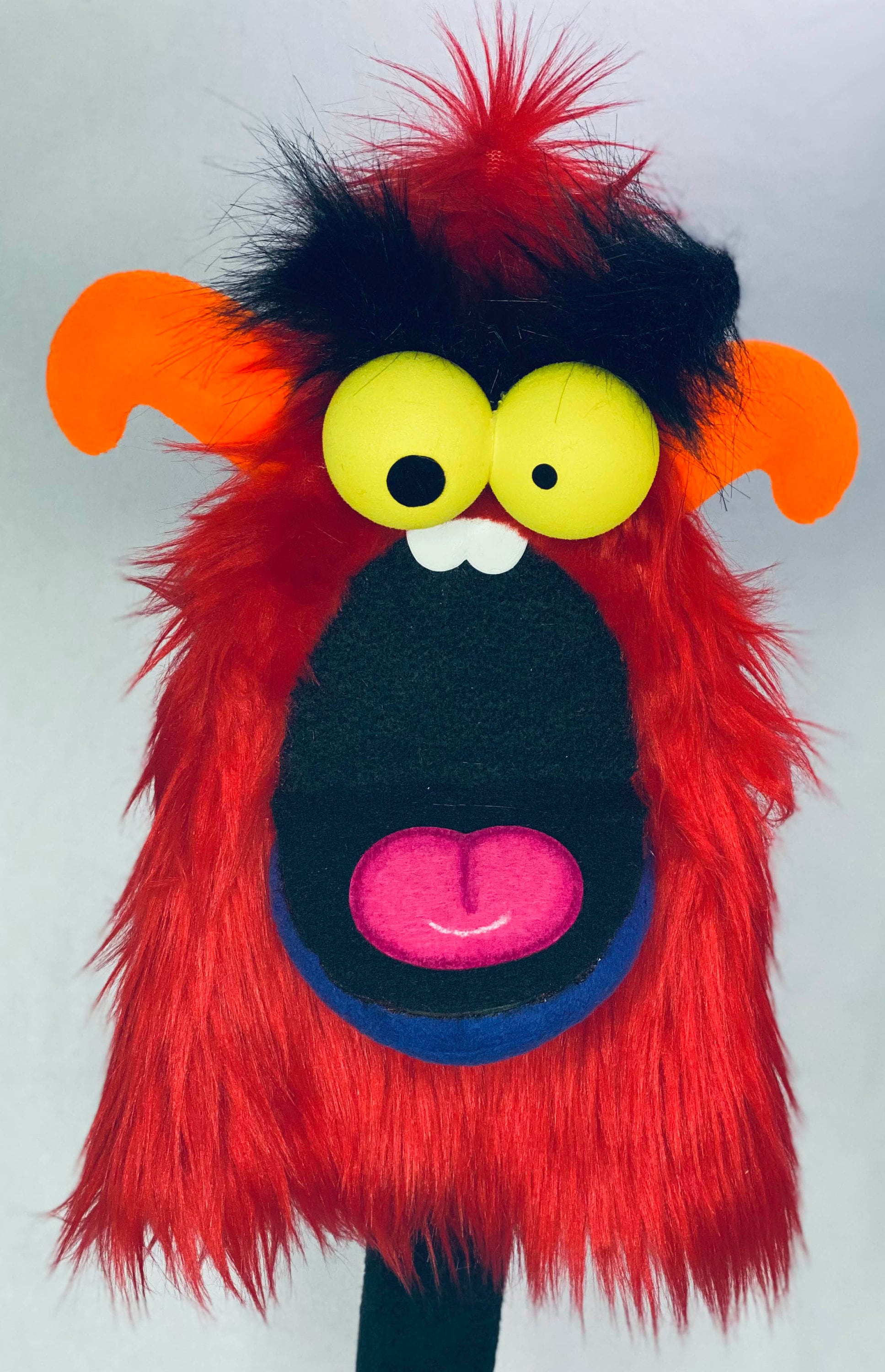 Professional Monster Troll Hand Puppet, Red, Yellow, & Orange: A