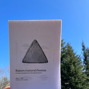 Nature/natural/human - Zine 7 of 8 - digital download (nature zine, plant zine, philosophy zine, nature vs capitalism, environmental zine)