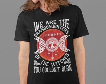 Witches T Shirt, Wiccan Tee, Moon Goddess, Pagan Gifts for Women TSC205