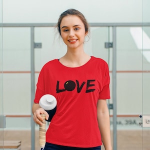 I Love Squash Shirt, Game Day Tee, Sports Fan, Squash Player TSC069 Gift for Dad