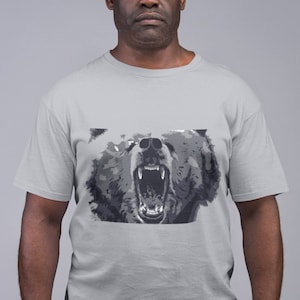 Beer T-shirts, kampeershirt, wandel-T-shirts, wildlife-shirts, cadeaus voor mannen en vrouwen TSC 172