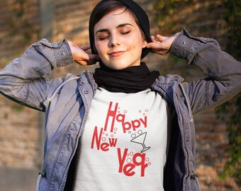 Happy New Year 2024 Christmas T Shirt, Cute New Years Eve Tee, Gifts for Men and Women TSC032