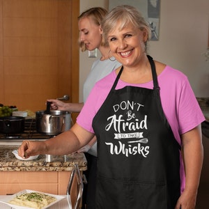 Take Risks Kitchen Apron with Pockets, Gift for Baker, Kids Baking at Home Outfit, Whisk, Cooking Apron TSC188 Gift For Mom