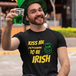 Kiss Me Im Irish T Shirt, Funny St Patrick’s Day Shirts, St Paddy’s Day Gifts, Drinking Tees, TSC253