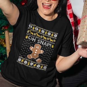 Oh Snap Shirt | Funny Christmas Shirts Xmas Gift Idea Oh Snap Shirt | Funny Christmas Shirts Xmas Gift Idea