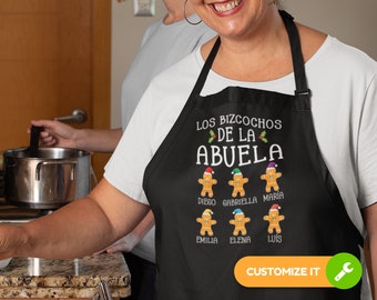 Spanische Kochschürze, Nana Schürze, Nana Schürze, Oma Geschenk, Abuelita Geschenk auf Spanisch, Nana Backen Geschenk von GrandkidsTSC329