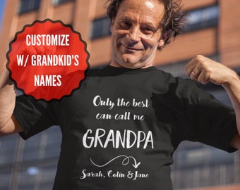Personalized Grandpa Shirt, Grandpa Gifts , Shirts for Men TSC083