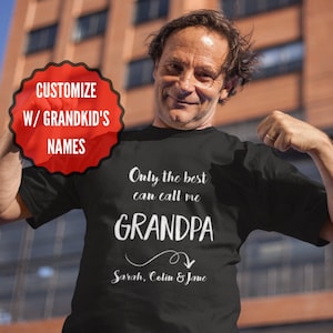 Personalized Grandpa Shirt, Grandpa Gifts , Shirts for Men TSC083