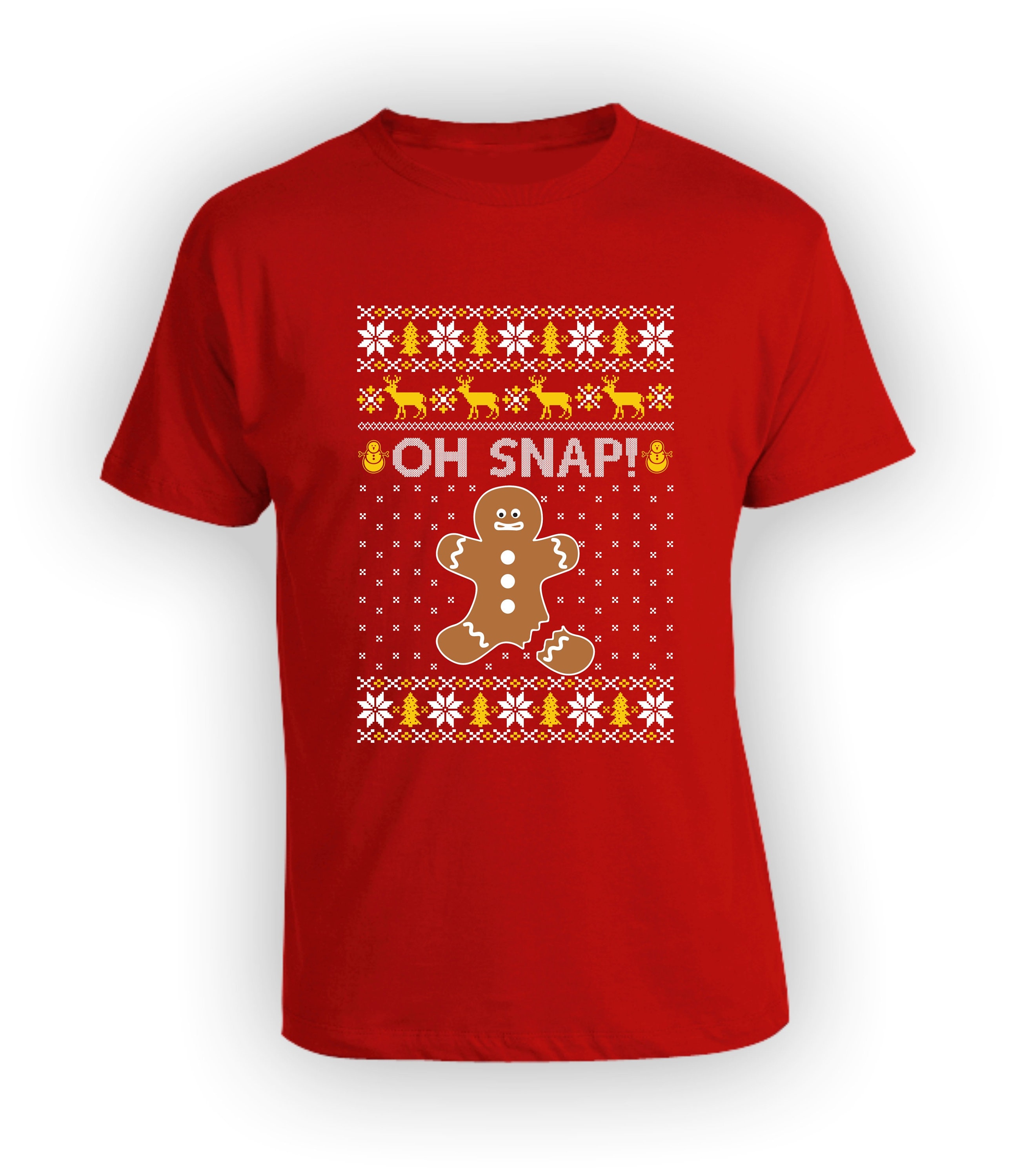 Oh Snap Gingerbread Man Christmas T Shirt Winter Holiday - Etsy