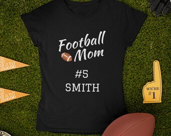 Camiseta personalizada de mamá de fútbol, camisa del día de las madres, camisa de mamá, regalos de mamá, camiseta de mamá deportiva, regalo para mamá, regalo de fútbol, TSC056