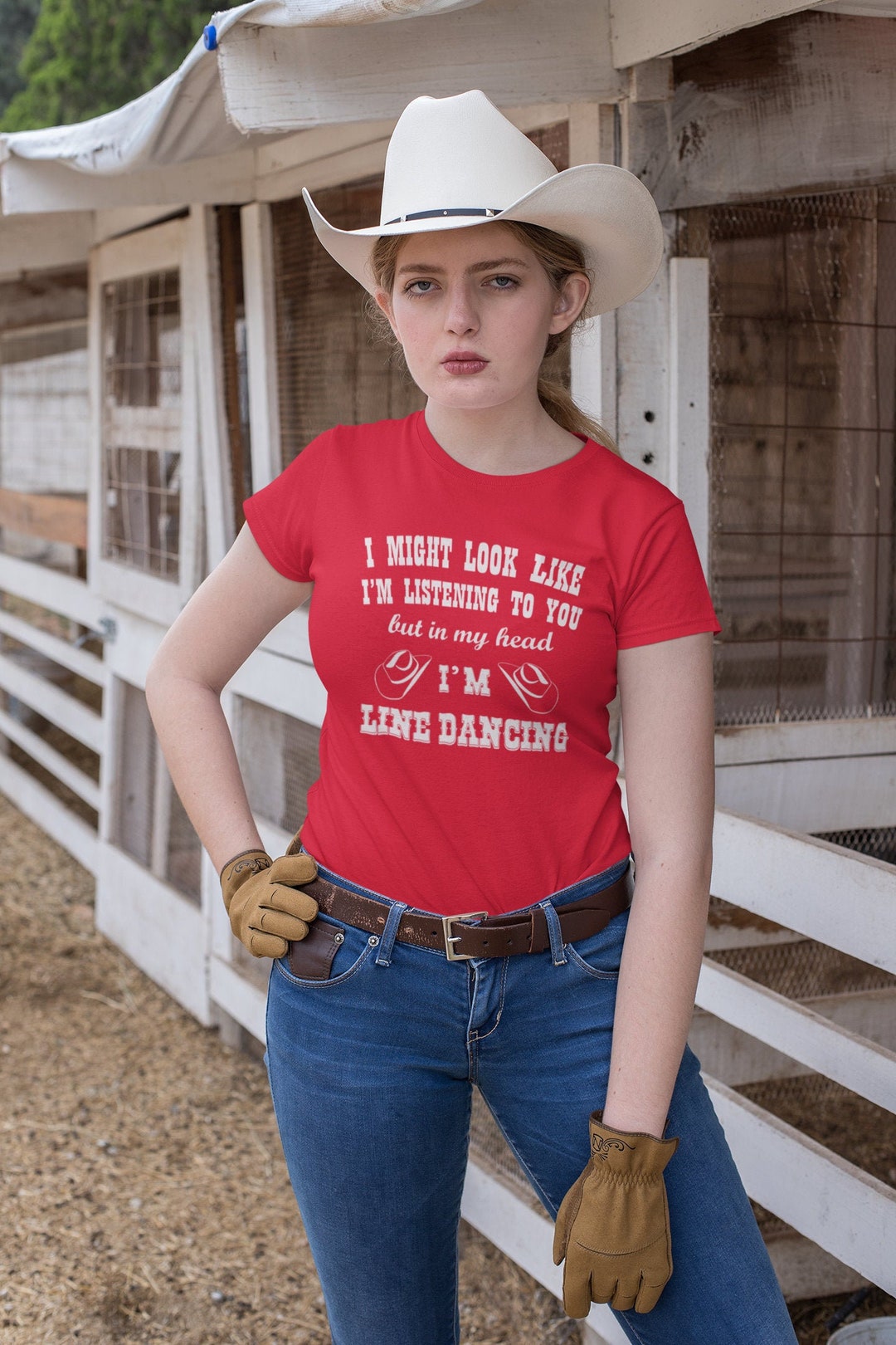 Line Dance T Shirt, Im Not Listening, Mothers Day T-shirt TSC287