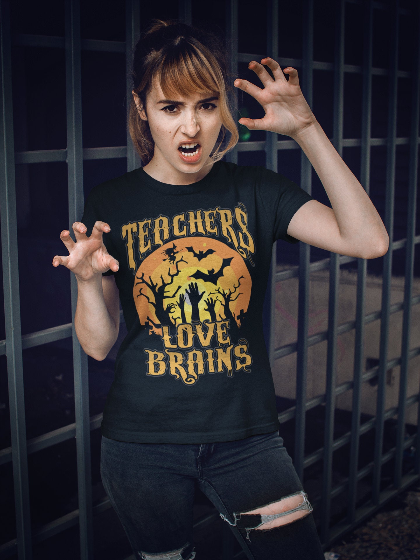 teachers love brains t shirt