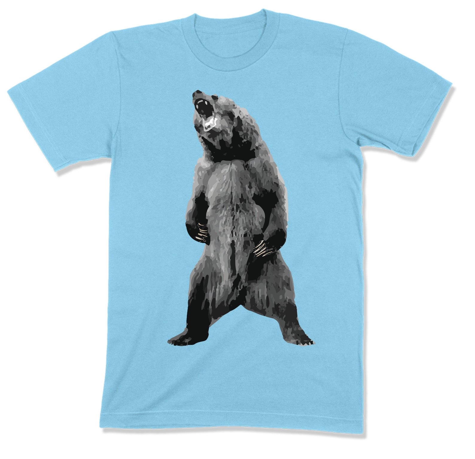 Standing Grizzly Bear T Shirt Brown Bear Tee TSC173 Gift for | Etsy