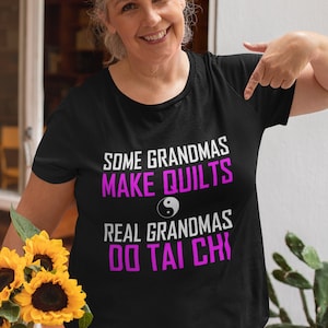 Maglietta della nonna, regali Tai Chi per le donne, maglietta per la festa della mamma, regalo dei nipoti TSC186